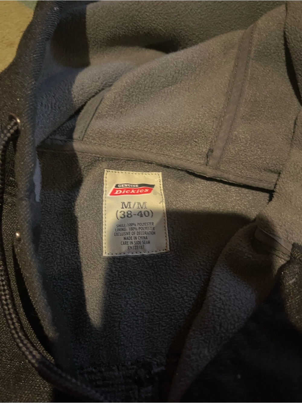 Dickies Men’s Dark Gray Fleece-Lined Shirt Jacket